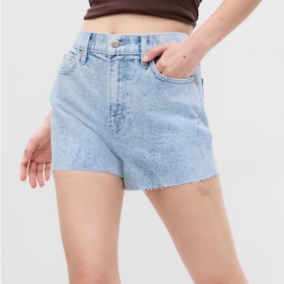 Gap High Rise Cheeky Denim Shorts - Picture 1 of 10